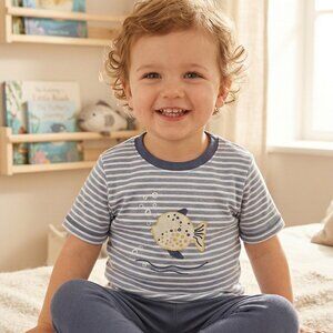 "Little Explorer" Puffer Fish Pajama Set - Toddler  two-piece pajama set